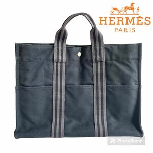 HERMES フールトゥ MM トートバッグ　キャンバス　A4収納可