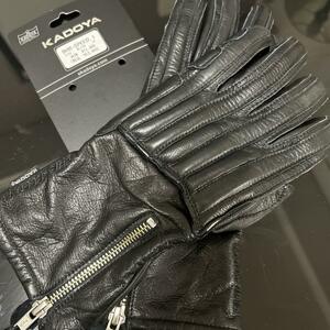 カドヤ KADOYA BHR-SPEED.1 [K’S LEATHER] ブラック×ブラック黒黒 レザーグローブ サイズLL 極美中古