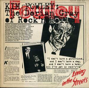A00595518/LP/キム・フォーリー (KIM FOWLEY)「Living In The Streets (1977年・SNTF-755・グラムロック・ガレージロック)」