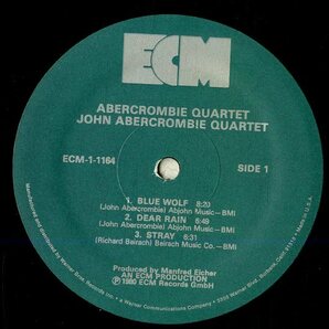 A00593828/LP/アバクロンビー・カルテット「Abercrombie Quartet (1980年・ECM-1-1164・コンテンポラリーJAZZ)」の画像3