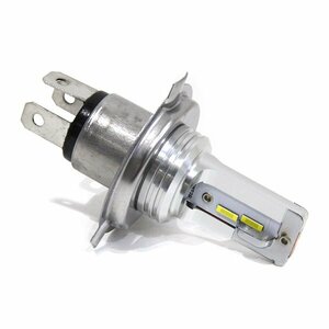 スズキ アドレス110 FI 12V H4 Hi/Lo LEDヘッドライト バルブ バイク用 ファンレス 1灯分 消音 2000lm 純正交換 6500K 車検対応