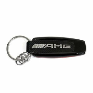 メルセデス・ベンツ 純正部品 コレクション AMG キーリング カーボン ステンレススティール＋カーボンファイバー ミニリング付き