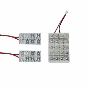 メール便送料無料 スパシオ AE11# LEDルームランプ FLUX 3Pセット 36発 トヨタ 室内灯 ルームライト 車内灯 純正 交換