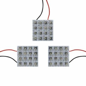 メール便送料無料 クラウン アスリート GRS20# LEDルームランプ FLUX 3Pセット 48発 トヨタ 室内灯 ルームライト 車内灯 純正 交換