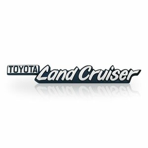 【正規品】 トヨタ純正部品 Toyota Land Cruiser 40系 ランドクルーザー US エンブレム メッキ＆ブラック 約 33mm×230mm