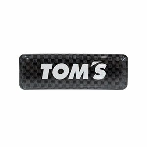 トムス TOM`S ドライカーボン エンブレム 1個 縦20mm 横62mm 厚さ2mm ロゴ ポッティングステッカー 08233-TSP09