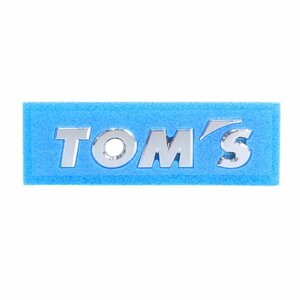 トムス TOM`S クロームメッキ エンブレム 1個 120mm×30mm ロゴ バックドア 08233-TS001