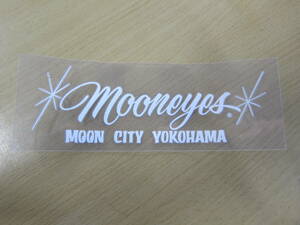 送料85円　MOON City YOKOHAMA 抜きデカール　MOONEYES　WH
