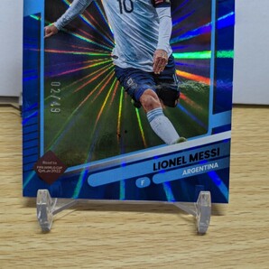 【LIONEL MESSI /メッシ】（49枚限定 ）◆2022-23 Donruss FIFA Soccer◆blue Prizm◆ブルーの画像4