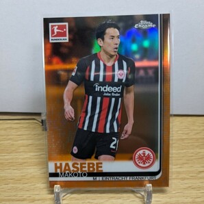 【長谷部誠】25枚限定◆ジャージナンバー#20/25（オレンジ・パラレル）◆2019-20 Topps Chrome Bundesliga Orange #56 Makoto Hasebeの画像2