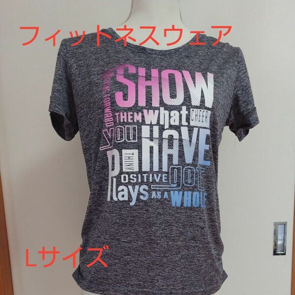 Tシャツ（フィットネスウェア）Lサイズ【古着】