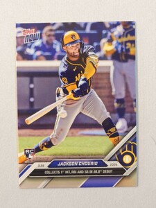 topps now JACKSON CHOURIO ジャクソン・チョーリオ #16 ミルウォーキー・ブルワーズ Milwaukee Brewers トップスナウ card MLB 2024 2