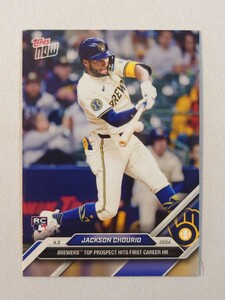 topps now JACKSON CHOURIO ジャクソン・チョーリオ #37 ミルウォーキー・ブルワーズ Milwaukee Brewers トップスナウ card MLB 2024 1