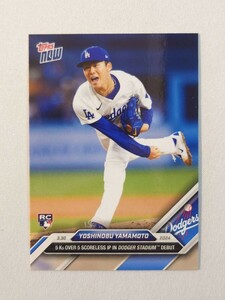 topps now カード 山本由伸 #24 トップスナウ ロサンゼルス・ドジャース Los Angeles Dodgers card MLB 2024 グッズ 侍ジャパン 1