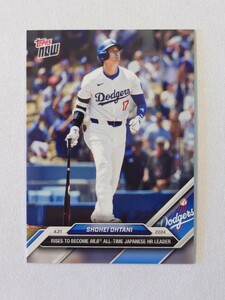 topps now カード 大谷翔平 #106 ロサンゼルス・ドジャース Los Angeles Dodgers トップスナウ card MLB 2024 日本人打者最多ホームラン 1