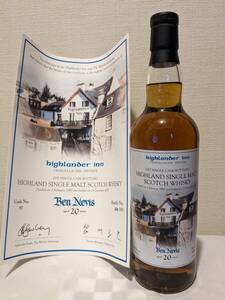  ベンネヴィス 1997 20yo ハイランダー イン / Ben Nevis / Highlander Inn / 55.9% 700ml