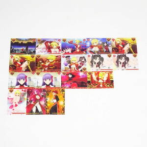 Fate/EXTRA Last Encore ビジュアルクリアカードガム カード 17枚 まとめ セット 重複有り 現状品 ネコポス 送料無料 匿名配送