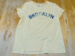 ★AMERICAN EAGLE★アメリカンイーグル*薄イエロー系*Ｔシャツ*サイズＬ*美品*