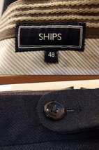 SHIPS シップス ロロピアーナ Loro Piana生地　セットアップ　スーツ メンズ ・48/48 ネイビー_画像8