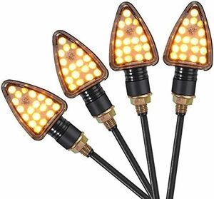 汎用 1W 12V E-mark認証 18LED IP65防水性 ウインカー 高輝度 バイク 転向ライト LED 4個セット アン