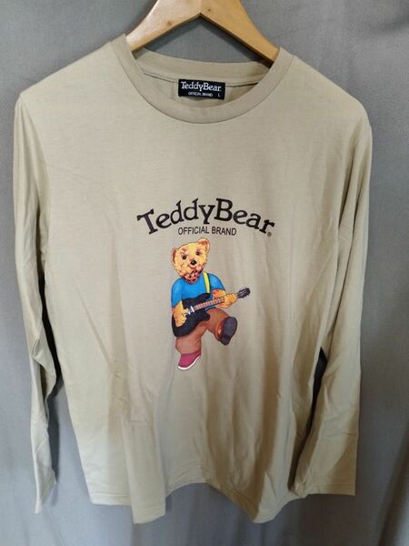 テディベア　teddy bear ロンT Tシャツ 長袖 プリント ロゴ トップス　メンズ　L