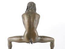 【扇屋】裸婦ブロンズ像 高さ 約24cm 幅 約21cm×約11cm 銅製 裸婦 女性像_画像8