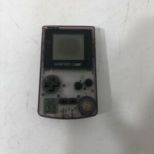 【送料無料】任天堂 Nintendo GAME BOY COLOR GBC CGB-001 スケルトン クリアパープル ゲームボーイカラー 通電確認済 AAL0403小5237/0503