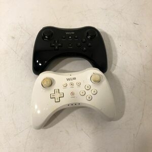 [ free shipping ] WiiU controller 2 piece together WUP-005 black white operation verification ending AAL0315 small 5246/0503