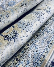 百貨店展示品　シルク100％ 最高峰225万ノット　イラン産　手織り 高級ペルシャ絨毯 101×152cm　#5_画像5