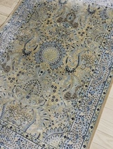 百貨店展示品　シルク100％ 最高峰225万ノット　イラン産　手織り 高級ペルシャ絨毯 101×152cm　#5_画像8
