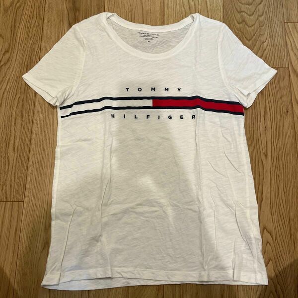 トミーヒルフィガー TOMMY HILFIGER 白 半袖Tシャツ Tシャツ 半袖 ホワイト