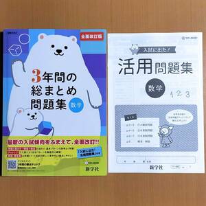 2024年度版「3年間の総まとめ問題集 数学【中は生徒用】解説・解答集 付き」新学社 答え 3年間の総整理 総復習 高校入試.