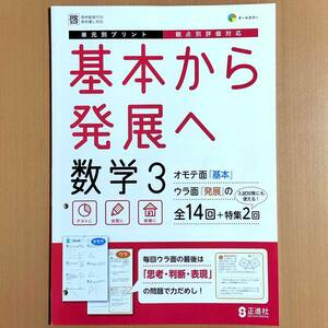 2024年度版「基本から発展へ 数学 3年 啓林館版【教師用】」正進社 単元別プリント 答え 解答 観点別評価テスト 啓林 啓.