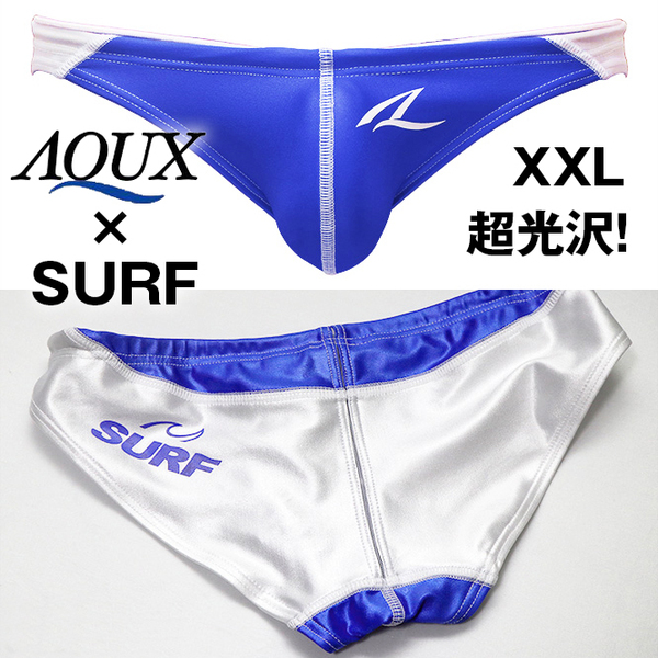 【瞬殺完売！超光沢！貴重なXXLサイズ！SURFコラボ品！】AQUX SURFコラボ 競パン ポロパン 水着 XXLサイズ