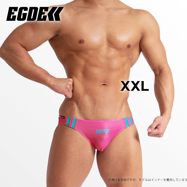 【廃盤品！透けシースルー！XXL】EGDE シースルー 透け ビキニ ピンク XXLサイズ