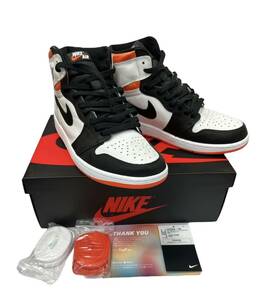 【未使用品】NIKE AIR JORDAN 1 RETRO ナイキ エアジョーダン1 レトロ エレクトロオレンジ 555088-180 ハイカット スニーカー 箱付き