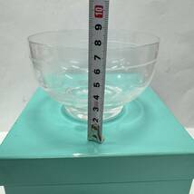 【1円スタート！未使用品】TIFFANY&Co. ティファニーサラダボウル 12cm ガラス 小鉢 洋食器 箱付き_画像4