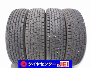 145R12 6PR 8.5-8分山 ブリヂストンW300 2019年製 中古スタッドレスタイヤ【4本セット】送料無料(AS12-3199）