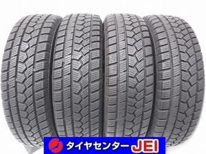 155-65R14 8.5分山 ハイフライ 2021年製 中古スタッドレスタイヤ【4本セット】送料無料(AS14-3223）