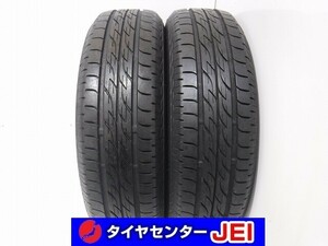 155-65R14 9-8.5分山 ブリヂストン ネクストリー 2021年製 中古タイヤ【2本セット】送料無料(AM14-6872）