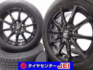 16インチ WM02 バリ溝 205/60R16 6.5J+53 114.3 ノア/ヴォクシー 中古スタッドレスホイール【4本セット】送料無料(ASA16-0787）