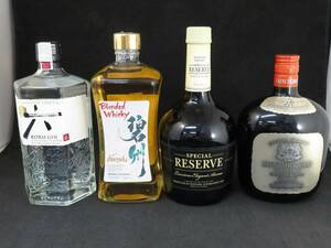 1 jpy ~ not yet . plug six Gin .. special reserve Suntory Old 4 pcs set 