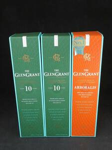 1円～　未開栓　THE GLEN GRANT グレングラント アルボラリス　10年 シングルモルト スコッチ ウイスキー　700ｍｌ 　3本セット