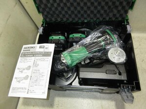 ▲▽7931　未使用　HiKOKI　100ｍｍ　コードレスディスクグラインダ　G3610DC 2XPZ　新マルチボルトバッテリ×２　セット品△▼