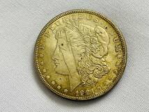 〇館P117 アメリカ モルガンダラー 1ドル銀貨 1921年 ONE DOLLAR モルガンヘッドコイン _画像1