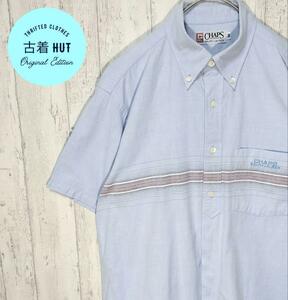 CHAPS チャップス 90s 半袖シャツ 古着　ラルフローレン　刺ロゴ　#h263