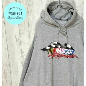 US古着　NASCAR　レーシング　パーカー　オーバーサイズ　ゆるダボ　ナスカー　#h207