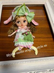 Ｍ Blythe outfit ウサミミマスカットとバラ7点セット