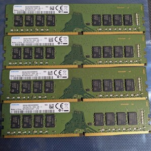 SAMSUNG DDR4メモリ 16GB×4枚 合計64GB PC4-21300(DDR4-2666) BIOS起動確認済 dd1の画像1