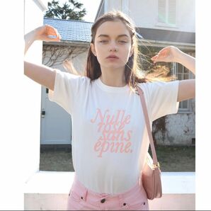 epine エピヌ　Nulle rose sans pine tee baby pink